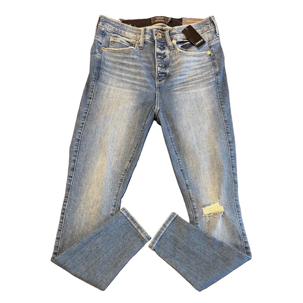 Torrid Bombshell Skinny High Rise Jeans Size 10 Stretch Button-Fly NWT $90 MSRP